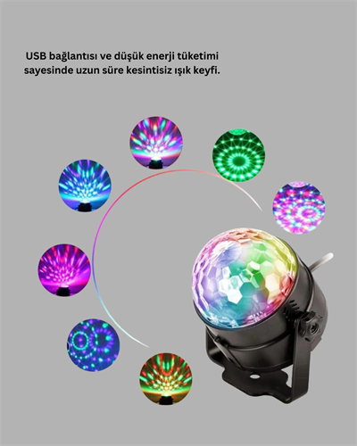 LED Disko Topu Sahne Parti Aydınlatma