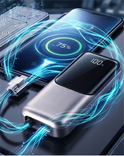LED Ekranlı Süper Fast Charge Özellikli Mini Powerbank