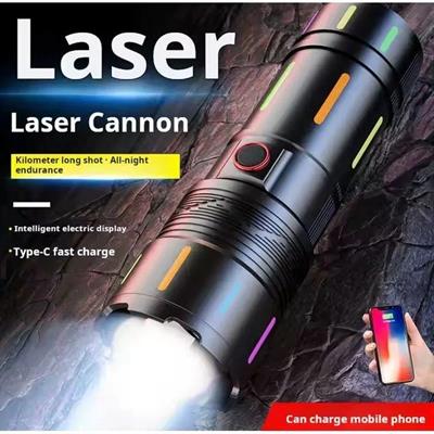 LED El Feneri 2000 Lümen USB Şarj Edilebilir Flash Işığı Yüksek Güçlü El Feneri Taktiksel Uzun Menzil El Lambası XA-B707 (3936)