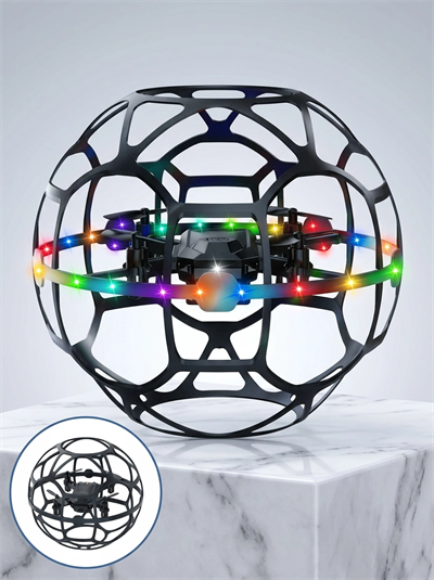 LED Işıklı Futbol Topu Mini Drone Akıllı Sensörlü El Kontrollü