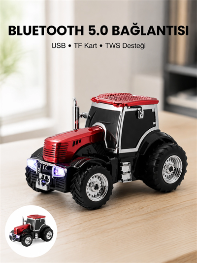 LED Işıklı Kablosuz Bluetooth Hoparlör Güçlü Ses Çıkışı
