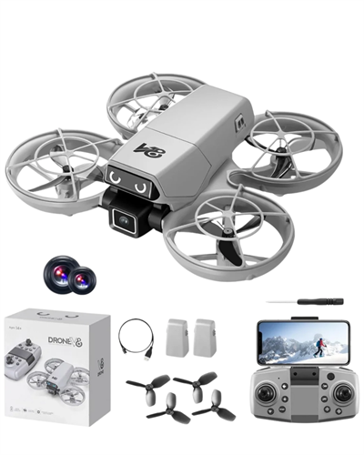 LED Işıklı Mini Drone Kameralı Headless ve APP Destekli