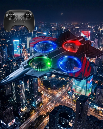 LED Işıklı Oyuncak Drone Fighter Jet Tasarımlı Uzaktan Kumandalı Uçak