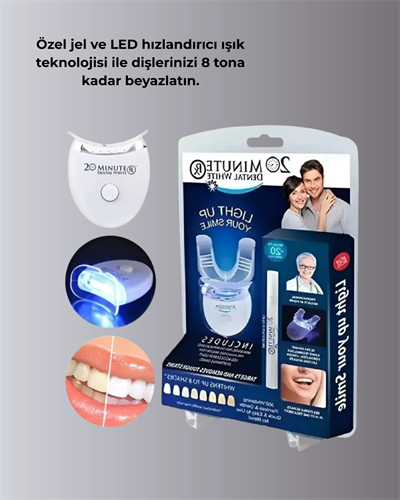 LED Işıklı Profesyonel Diş Beyazlatma Seti