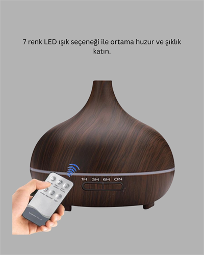 LED Işıklı Sessiz Çalışan Soğuk Buhar Nemlendirici