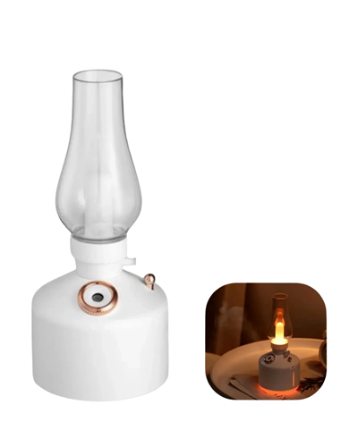 LED Işıklı Vintage Hava Nemlendirici Aromaterapi Difüzörü USB Şarjlı