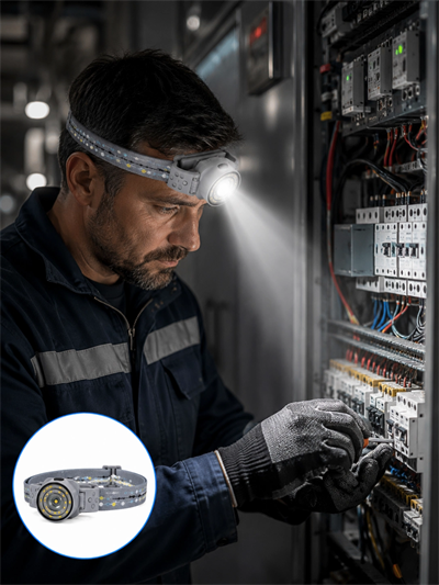 LED Kafa Feneri Eller Serbest Kullanım İçin Güçlü Işık Kaynağı