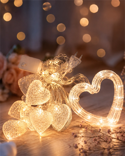 LED Kalp Neon Lamba Dekoratif Romantik Gece ve Ortam Işığı
