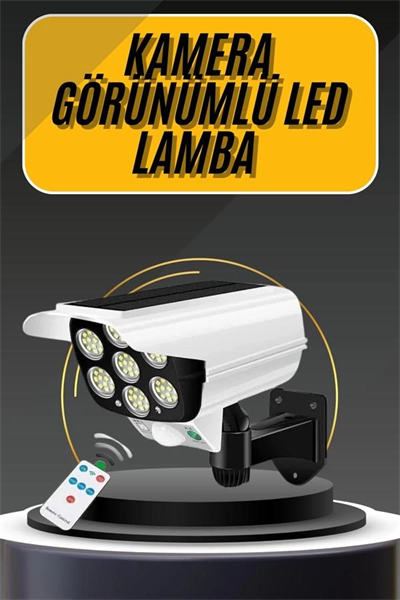 LED Lamba-Güneş Paneli Destekli Uzaktan Kumandalı Solar LED Lamba