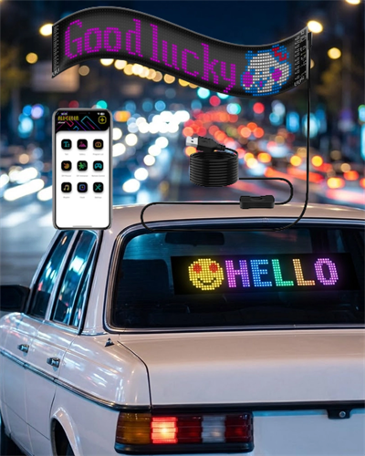 LED Matrix Panel RGB Yazı Yazma Animasyonlu Telefon Kontrollü Akıllı Ekran