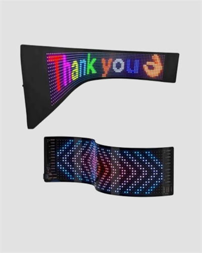 LED Matrix Piksel Panel Işığı USB Uygulama Kontrollü Kaydırmalı Yazı Ekranı
