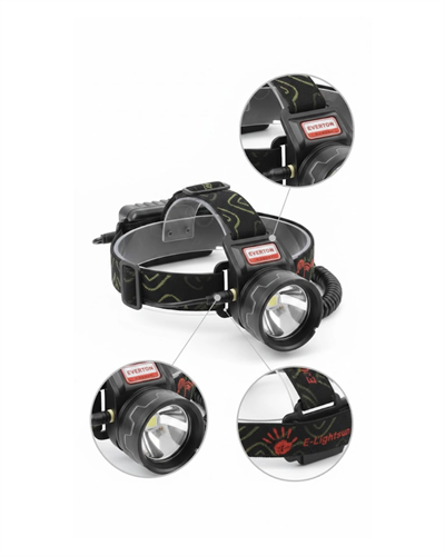 LED Sensörlü Şarjlı Kafa Feneri LCD Ekranlı 30W Güçlü Işık