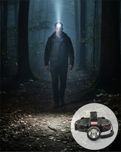 LED Sensörlü Şarjlı Kafa Feneri LCD Ekranlı 30W Güçlü Işık