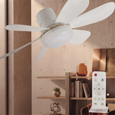 LED Tavan Vantilatörü - Avize - 52 cm - Zaman Ayarlı - Uzatma Duy Aparatlı