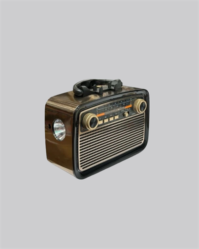 LED’li Nostaljik Bluetooth Hoparlör – Vintage Tasarım, Ahşap Doku