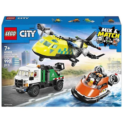 LEGO City Uçak Servis Kamyonu ve Hoverkraft Karışımı 60505 LSC60505