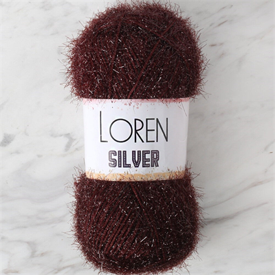 LOREN SILVER KAHVERENGİ EL ÖRGÜ İPİ - RS0093 - 34089