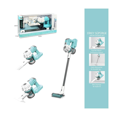 LS8803Q Vardem Dikey Elektrik Süpürgesi Ekranlı Kutu Yeşil-Gri 3 in1