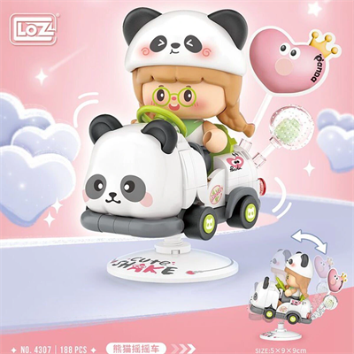 LZ-4307 LOZ PANDA SALLANAN SÜRÜŞ 188 PARÇA BLOCK OYUNCAK
