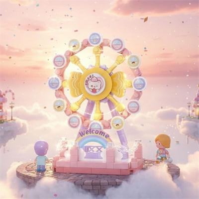 LZ-8631 DÖNME DOLAP 140 PARÇA BLOCK OYUNCAK MİNİ POŞET