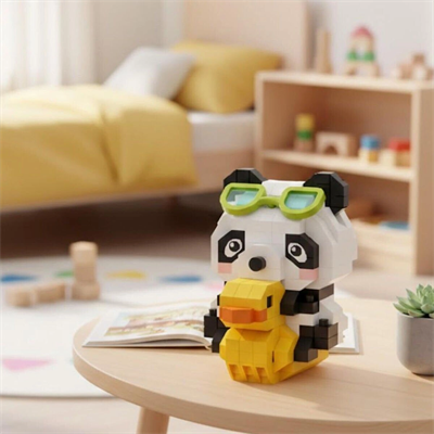 LZ-8634 LOZ ÖRDEKLİ PANDA 190 PARÇA BLOCK OYUNCAK-MİNİ POŞET