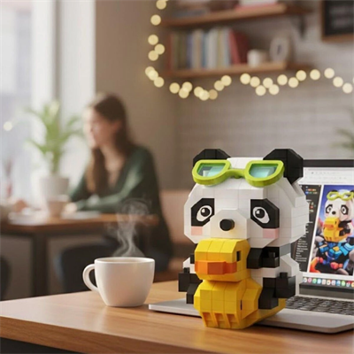 LZ-8634 LOZ ÖRDEKLİ PANDA 190 PARÇA BLOCK OYUNCAK-MİNİ POŞET