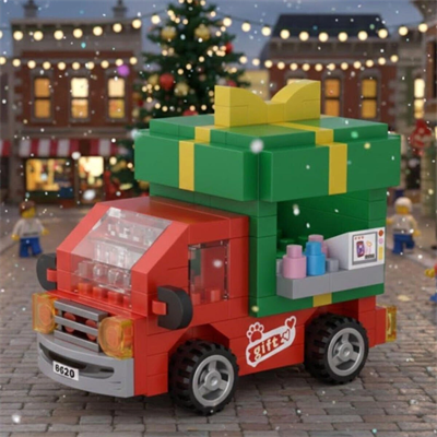 LZ-8637 LOZ HEDİYE ARABASI 180 PARÇA BLOCK OYUNCAK-MİNİ POŞET