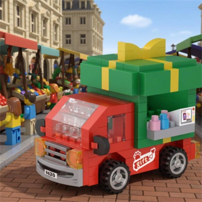 LZ-8637 LOZ HEDİYE ARABASI 180 PARÇA BLOCK OYUNCAK-MİNİ POŞET