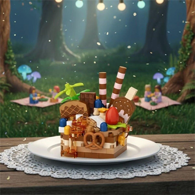 LZ-8642 LOZ ÇİKOLATALI PASTA 160 PARÇA BLOCK OYUNCAK-MİNİ POŞET