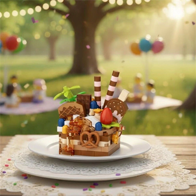 LZ-8642 LOZ ÇİKOLATALI PASTA 160 PARÇA BLOCK OYUNCAK-MİNİ POŞET