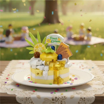 LZ-8643 LOZ LİMONLU PASTA 160 PARÇA BLOCK OYUNCAK-MİNİ POŞET