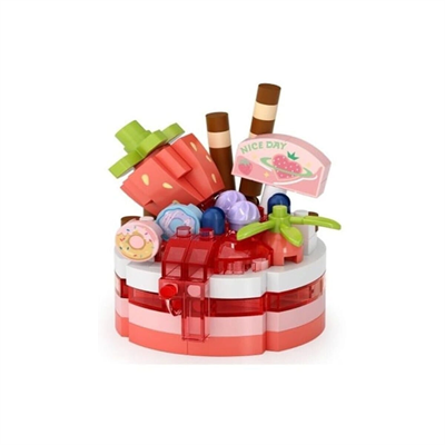 LZ-8644 LOZ ÇİLEKLİ PASTA 160 PARÇA BLOCK OYUNCAK-MİNİ POŞET