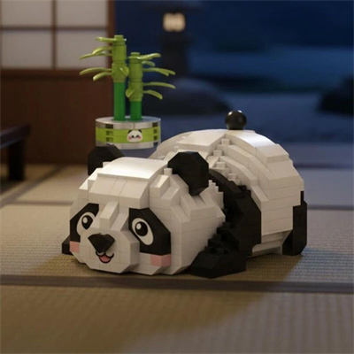 LZ-8804 LOZ DİNLENEN PANDA 340 PARÇA BLOCK OYUNCAK