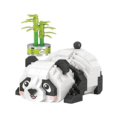 LZ-8804 LOZ DİNLENEN PANDA 340 PARÇA BLOCK OYUNCAK