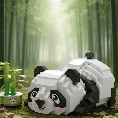 LZ-8804 LOZ DİNLENEN PANDA 340 PARÇA BLOCK OYUNCAK