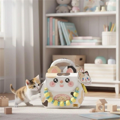 LZ-8843 LOZ KEDİ FİGÜRLÜ MEYVE ÇANTASI 360 PARÇA BLOCK OYUNCAK