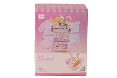 LZ1679 LOZ  Sevimli Gashapon Makineleri MOR  BLOCK OYUNCAK 428 PRÇ