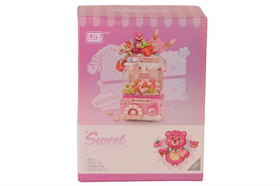 LZ1680 LOZ Sevimli Gashapon Makineleri PEMBE  BLOCK OYUNCAK 428 PARÇA