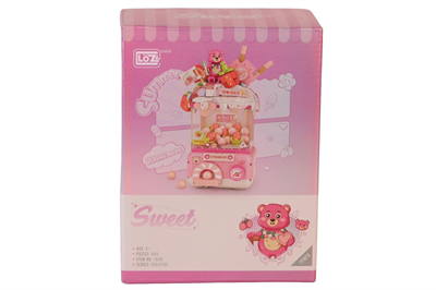 LZ1680 LOZ Sevimli Gashapon Makineleri PEMBE  BLOCK OYUNCAK 428 PARÇA