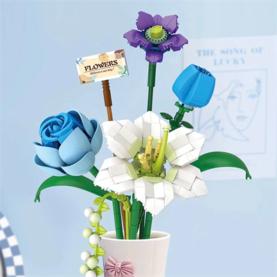 LZ4602 LOZ Çiçek Blok Seti 488 Parça -Vagon life - 1 Adet Stokta Olan Gönderilir