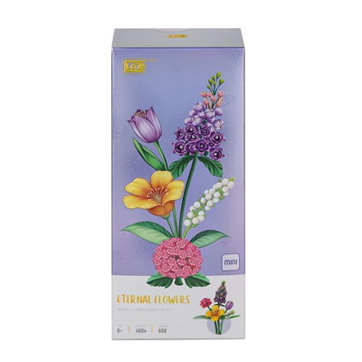 LZ4604 LOZ Çiçek Blok Seti 608 Parça -Vagon life