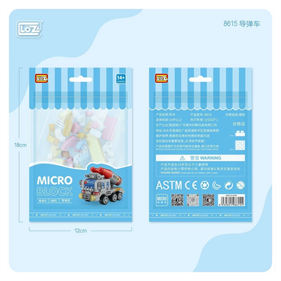 LZ8615 LOZ Araba Blok Seti Mini Poşet 150 Parça -Vagon life