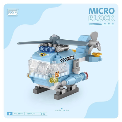 LZ8616 LOZ Helikopter Blok Seti Mini Poşet -Vagon life