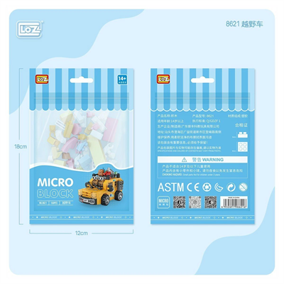 LZ8621 LOZ Araba Blok Seti Mini Poşet -Vagon life