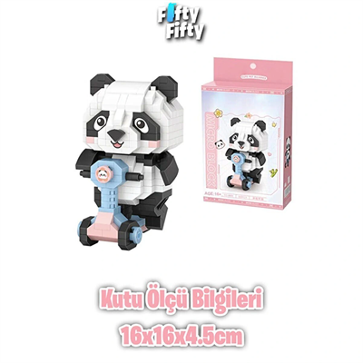 LZ8801 PANDA SCOOTER BLOCK OYUNCAK 320 PARÇA