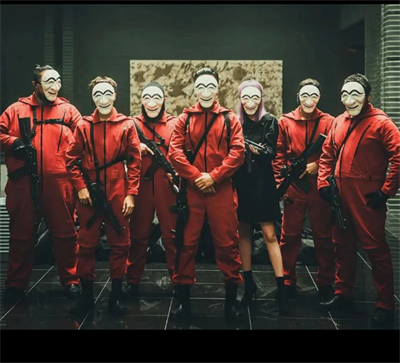 La Casa De Papel Kore Mask - Para Heist Maskesi - Dali Maskesi Bx40