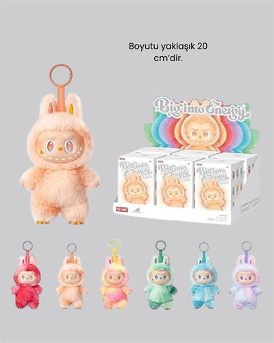 Labubu Peluş Oyuncak – Koleksiyonluk Yumuşak Dekoratif Figür 20 cm