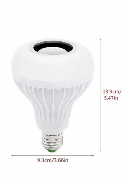 Lamba Hoparlör Ampül Görünümlü Renk Değiştirebilen Android ve İOS Uyumlu