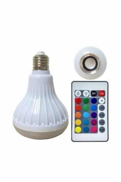 Lamba Hoparlör Ampül Görünümlü Renk Değiştirebilen Android ve İOS Uyumlu