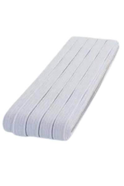 Lastik En 0,5 Cm 10 Metre Beyaz
